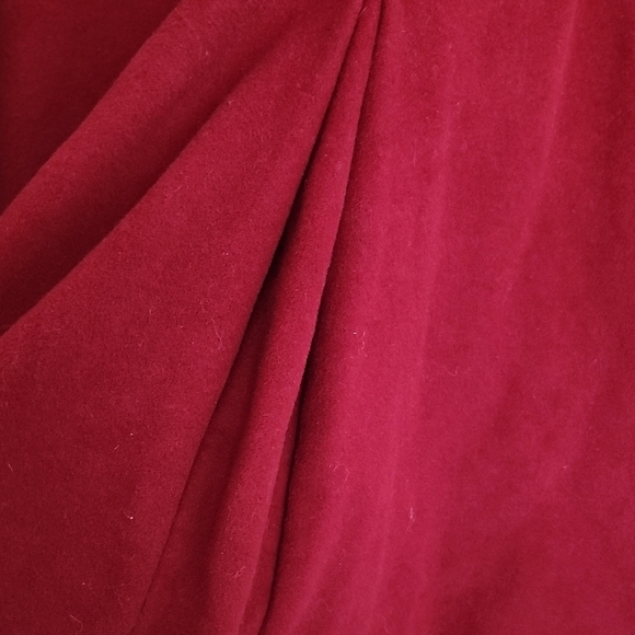 Talbots Mid-length Wool Cashmere Crimson Button Front Lined Women's Coat Size 10 - Picture 6 of 9